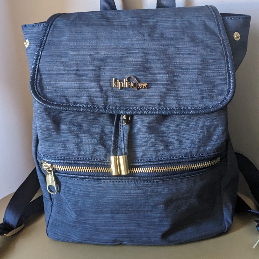Kipling Navy Blue Backpack for Men
